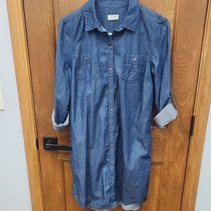 Maison Jules Indigo Denim Top